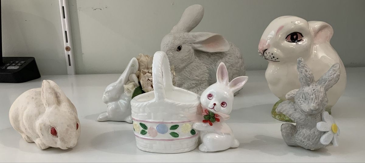 Statuette: Lot de 6 lapins – Usato da rolle venduto da Tontonjulot 2