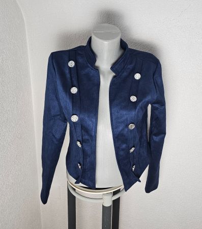 Jacke mit offener Vorderseite und Knopfdekor NEU Gr. S