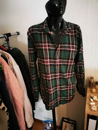 Gr. 38 Pull&Bear kariert grün/rot