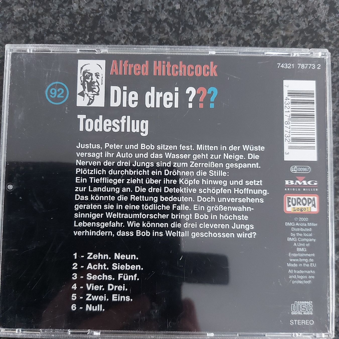 CD: Die drei ??? - Nr. 92 Todeflug – Usato da Trimbach venduto da Shanja99 1