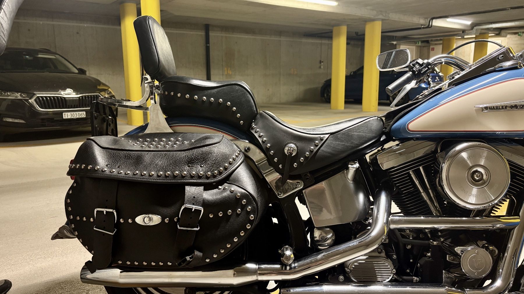 Harley-Davidson Chopper: HARLEY DAVIDSON Heritage Softail FLSTN 1995 – Usato da Brione s. Minusio venduto da ticinosell 3