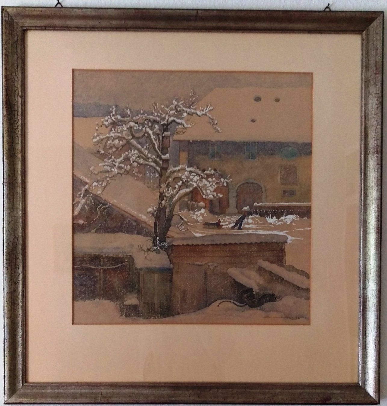 Dipinti: Fritz Brunnhofer,Es schnejelet,es bejelet – Usato da Zürich venduto da artsandstuff