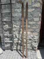 Alte Holzski Dekoration or Sammlerobjekt