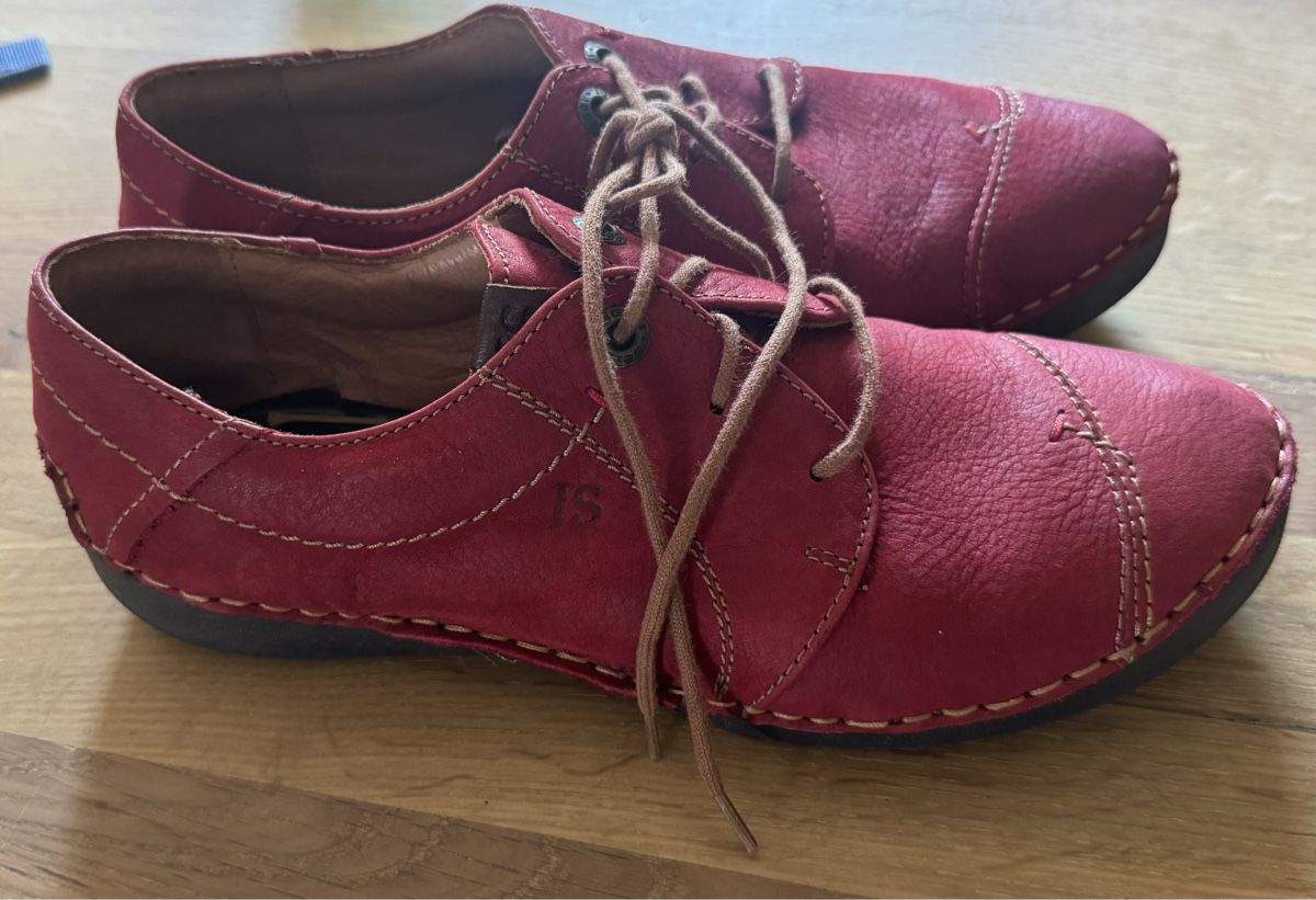 Scarpe da donna: Red Josef Seibel Leather Shoes Size 38 – Nuovo (secondo la descrizione) da Mühlethurnen venduto da Indriukas 1