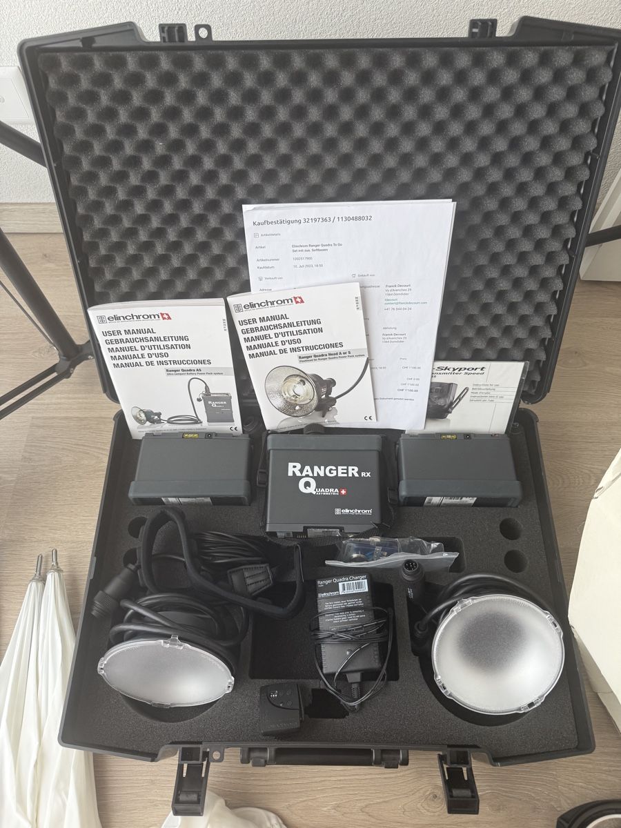Laboratorio & Camera oscura: Elinchrom Ranger Quadra RX full studio – Usato da Domdidier venduto da fdecourt 1