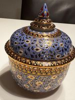 Handbemalte Thai Schale mit Deckel