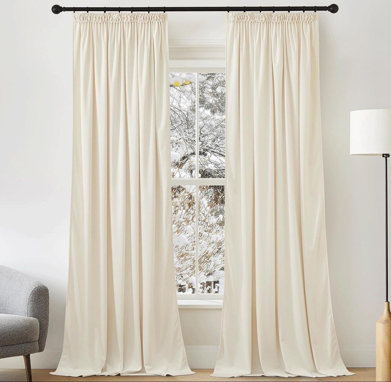 Tende: Samtvorhänge 2er-Set BxH 140x280cm – Nuovo e nell'imballaggio originale da Adlikon b.Regensdorf venduto da MK-VORHANGSERVICE