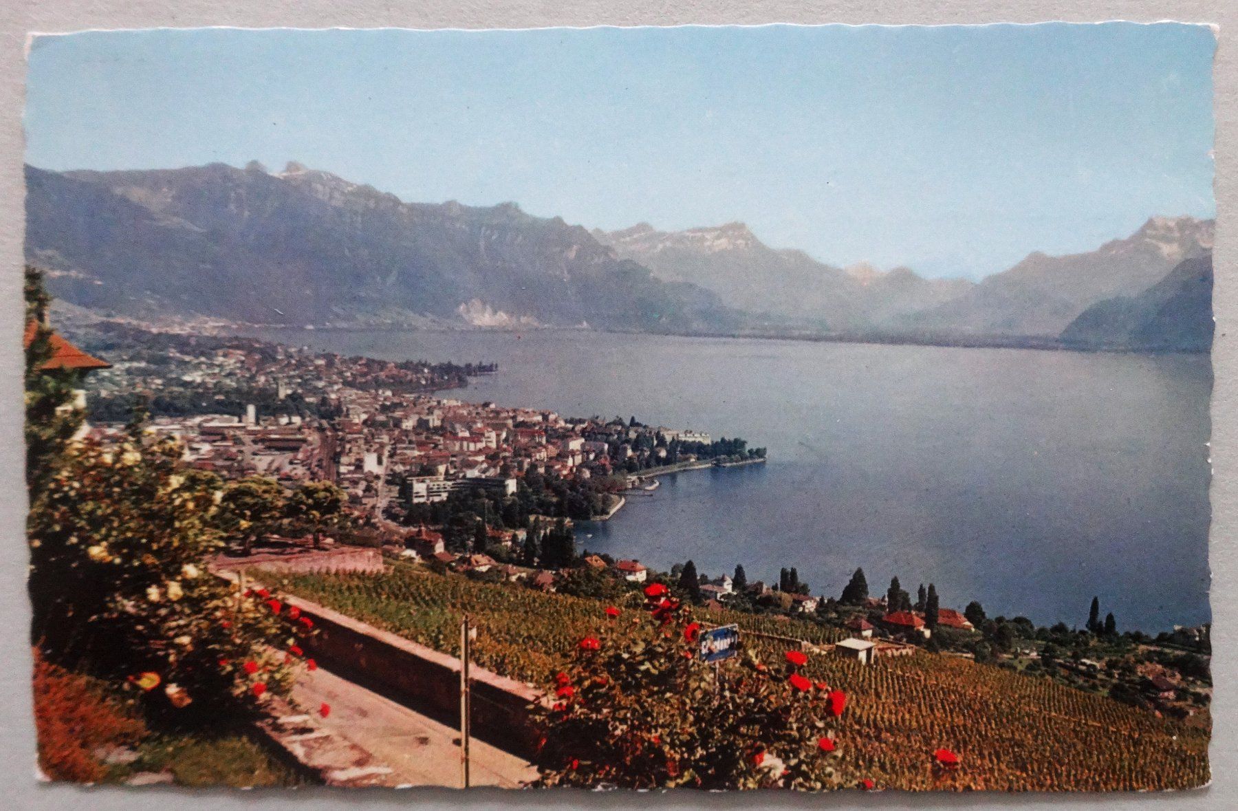 Cartoline postali: Vevey - Vue générale depuis Chardonne – Usato da Fétigny venduto da Billy2miny