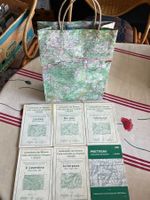 6 Landeskarte 1:50000 und 1 Papiersack (mit Karte ergestellt