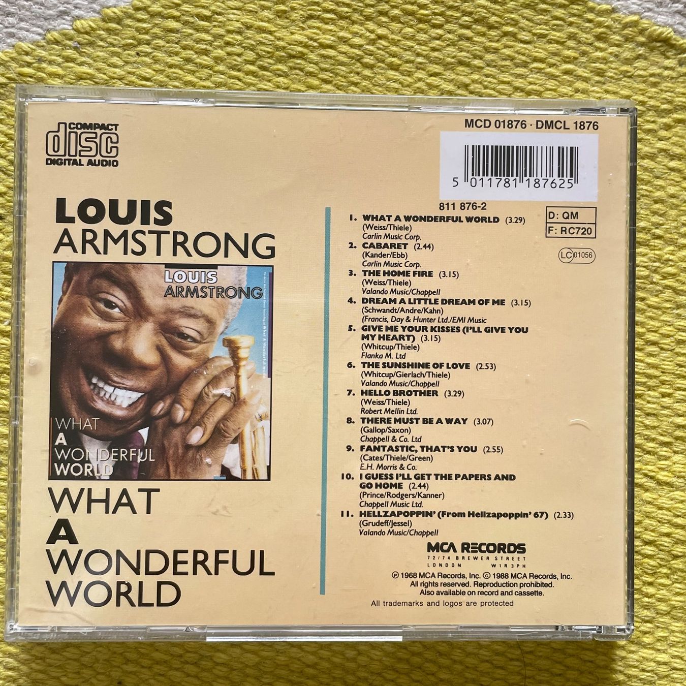 CD: LOUIS ARMSTRONG-WHAT A WONDERFUL WORLD – Usato da Rorschacherberg venduto da CD-Roli 1