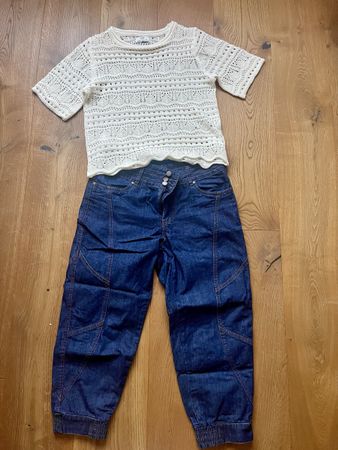 Sommer Set: JDY Shirt S & Capri Jeans 36 | Boho