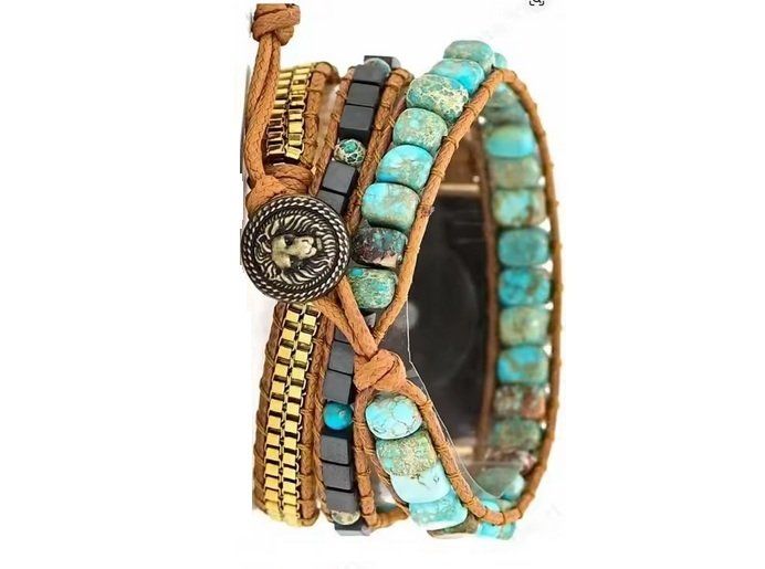 Apple Smartwatch: Bohemian Armband für Apple Watch 6 7 8 9 - Bracelet Boheme – Neu und originalverpackt aus Lausanne von WATCH-WORLD 1