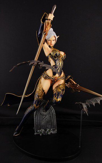 Figuren: LineAge II Dark Elf Combat Resin Kit – Neu und originalverpackt aus Grenchen von LadyCalis