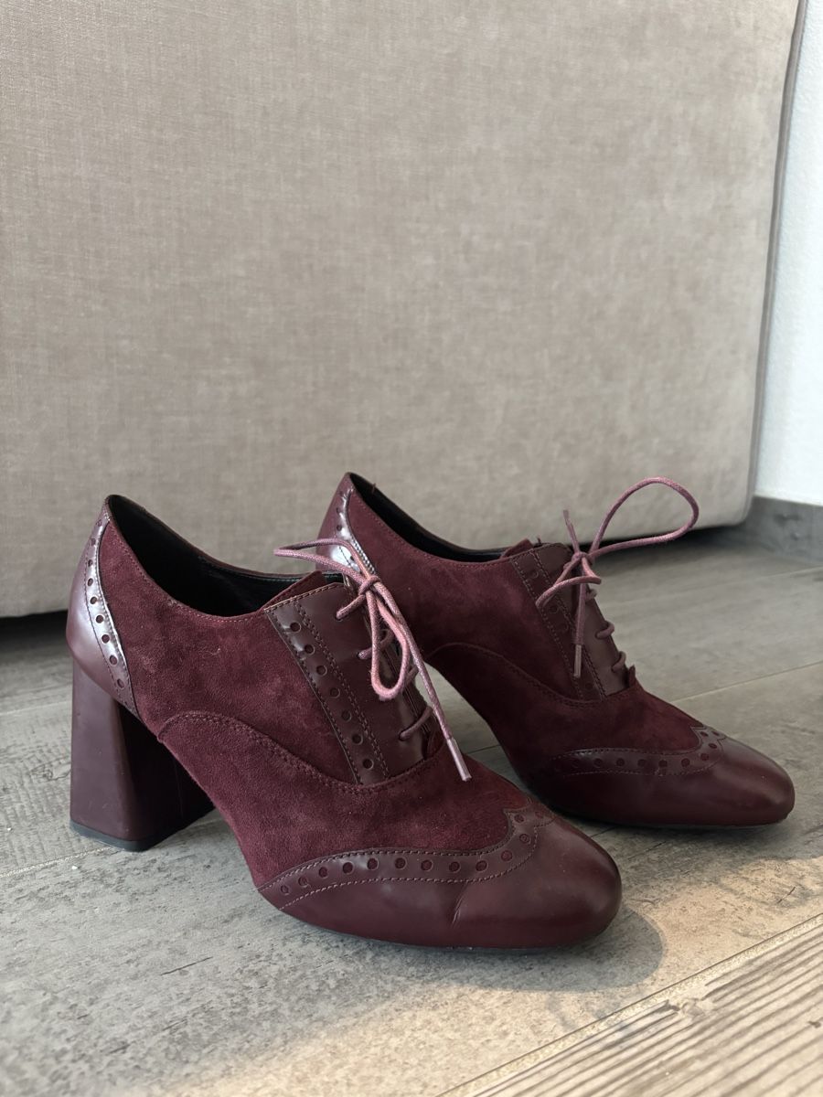 Geox Scarpe da donna: Geox, Chaussures bordeaux à talons, Taille 40 – Nuovo (secondo la descrizione) da Savièse venduto da aly_zc2h 3