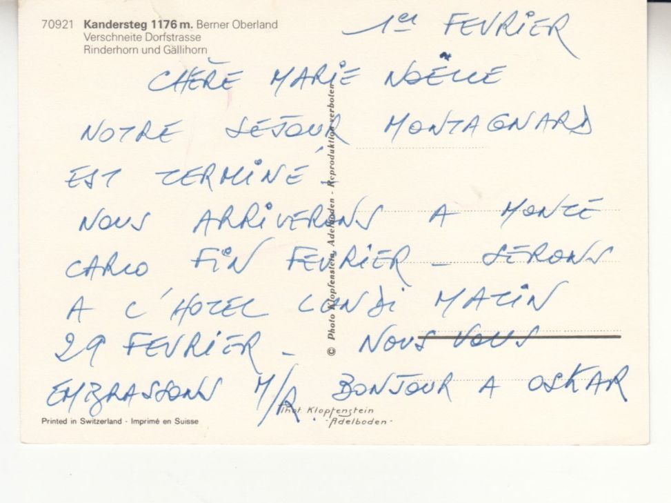 Cartoline postali: Kandersteg ca. 1970 – Usato da Bürglen TG venduto da StampGraf 1
