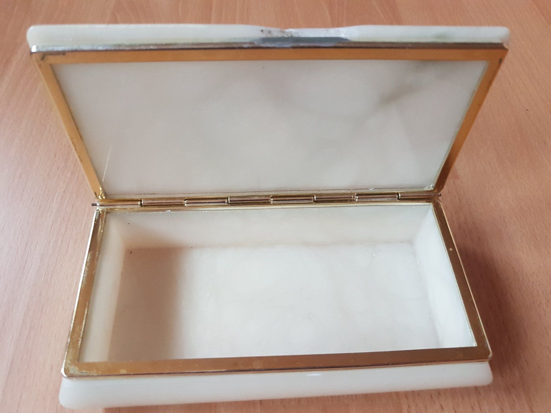 Portagioie: STEIN-SCHMUCKSCHATULLE-DOSE (MARMOR?) – Usato da Sax venduto da spazieren 3