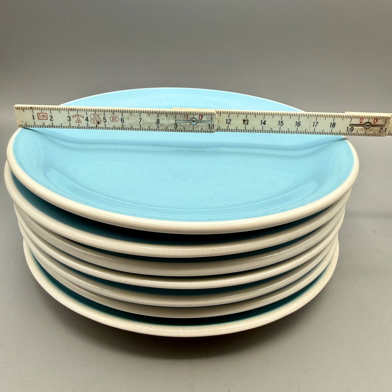 Rössler Teller: 7 Dessertteller  Rössler Blau 19cm – Gebraucht aus Ueberstorf von Brocandi 2