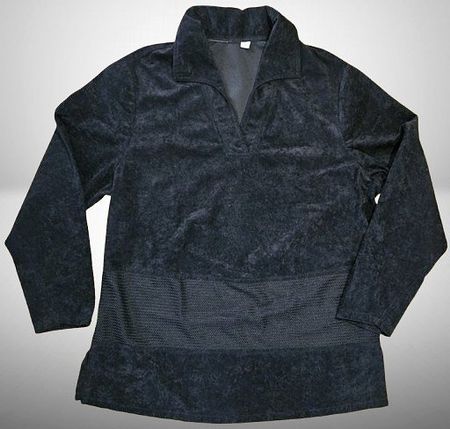 😎Lässiger Pullover mit Velour-Optik und coolem Lochmuster💫