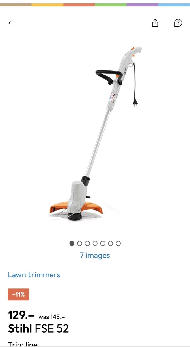 Stihl Tagliaerba: Stihl FSE 52 Electrotrimmer almost new – Nuovo (secondo la descrizione) da Regensdorf venduto da hal_79v6