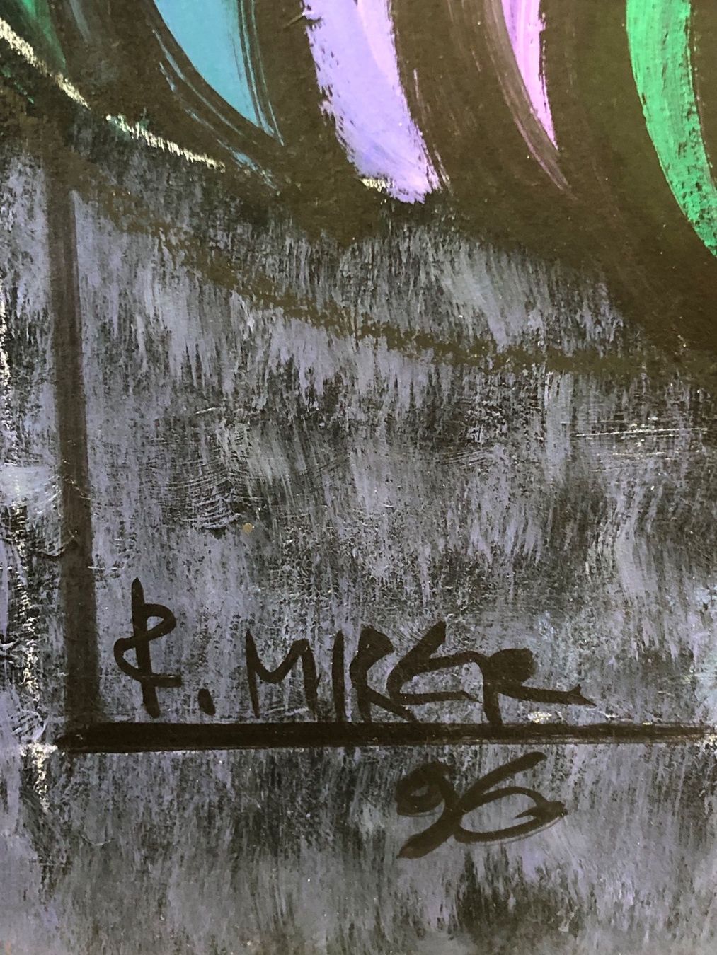Gemälde: Rudolf Mirer - Originalgemälde "Rex, le roi" datiert 1996 – Gebraucht aus Brislach von goepfro 4