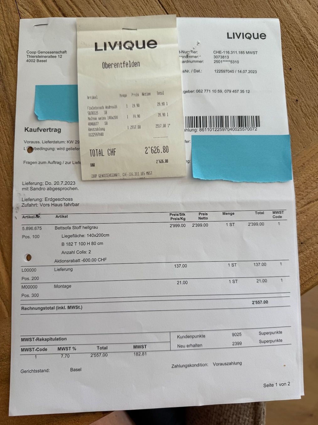 Livique Sofas: Bettsofa grau – D'occasion à Beinwil am See par Msunneschin 6