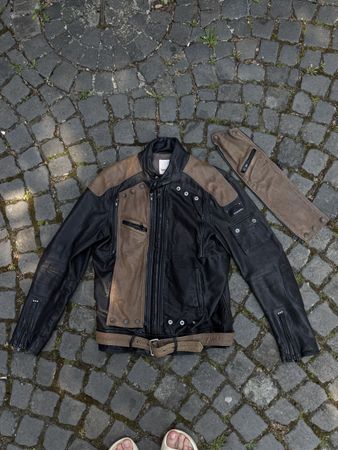 Diesel Leather Jacket Y2K 00s Rare Vintage