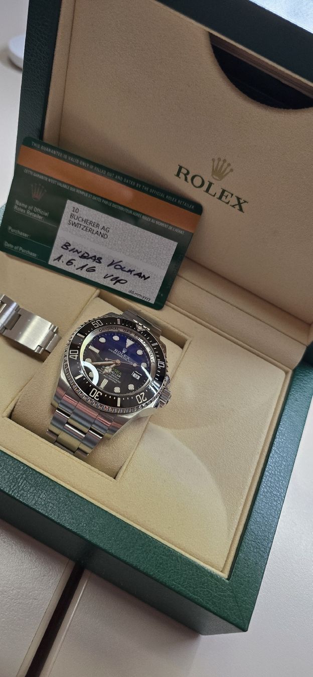 Rolex Orologi: Rolex Sea Dweller Deepsea blue Ref. 116660 – Usato da Schaffhausen venduto da Schweiz-Suisse