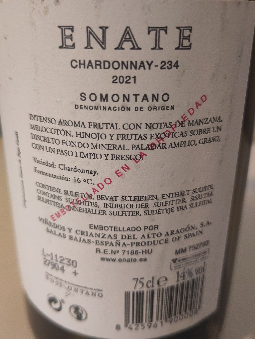 Vino: 5 FL. Chardonnay "Enate" 2021 – Nuovo (secondo la descrizione) da Basel venduto da Morgenmuffel 3