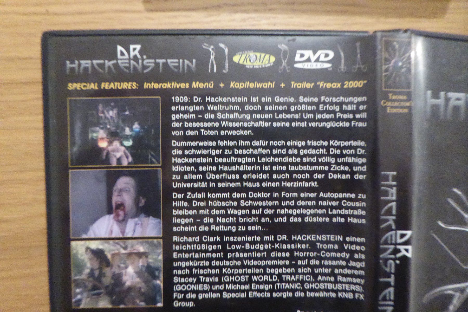 Tous les DVDs: DVD Troma Dr Hackenstein – D'occasion à Allschwil par Summelsarium 1