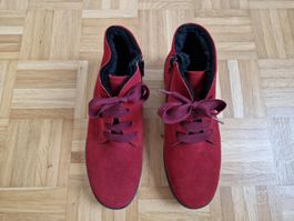 Semler Stiefeletten rot mit Reissverschluss Grösse 40 NEU