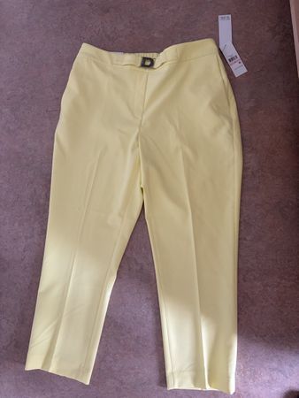 Damen Hose DKNY gelb neu mit Etikett