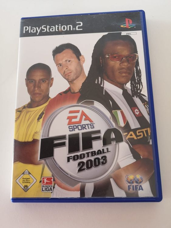 Jeu FIFA Football 2003 (Calcio) Pour PlayStation 2 - Version Italienne - En Très Bon état Avec Boîte Et Notice