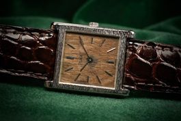 Piaget Tank Wood Dial Ref. 9156 18kt. White Gold Watch