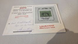 1943 Genferblock auf Karte