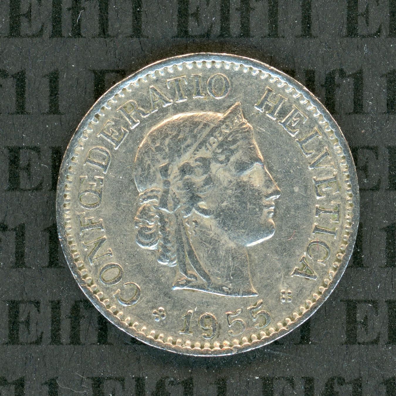 Tutti le monete: CHF___0.10 1955 ss-vz 10 Rappen – Usato da Widnau venduto da Elf11