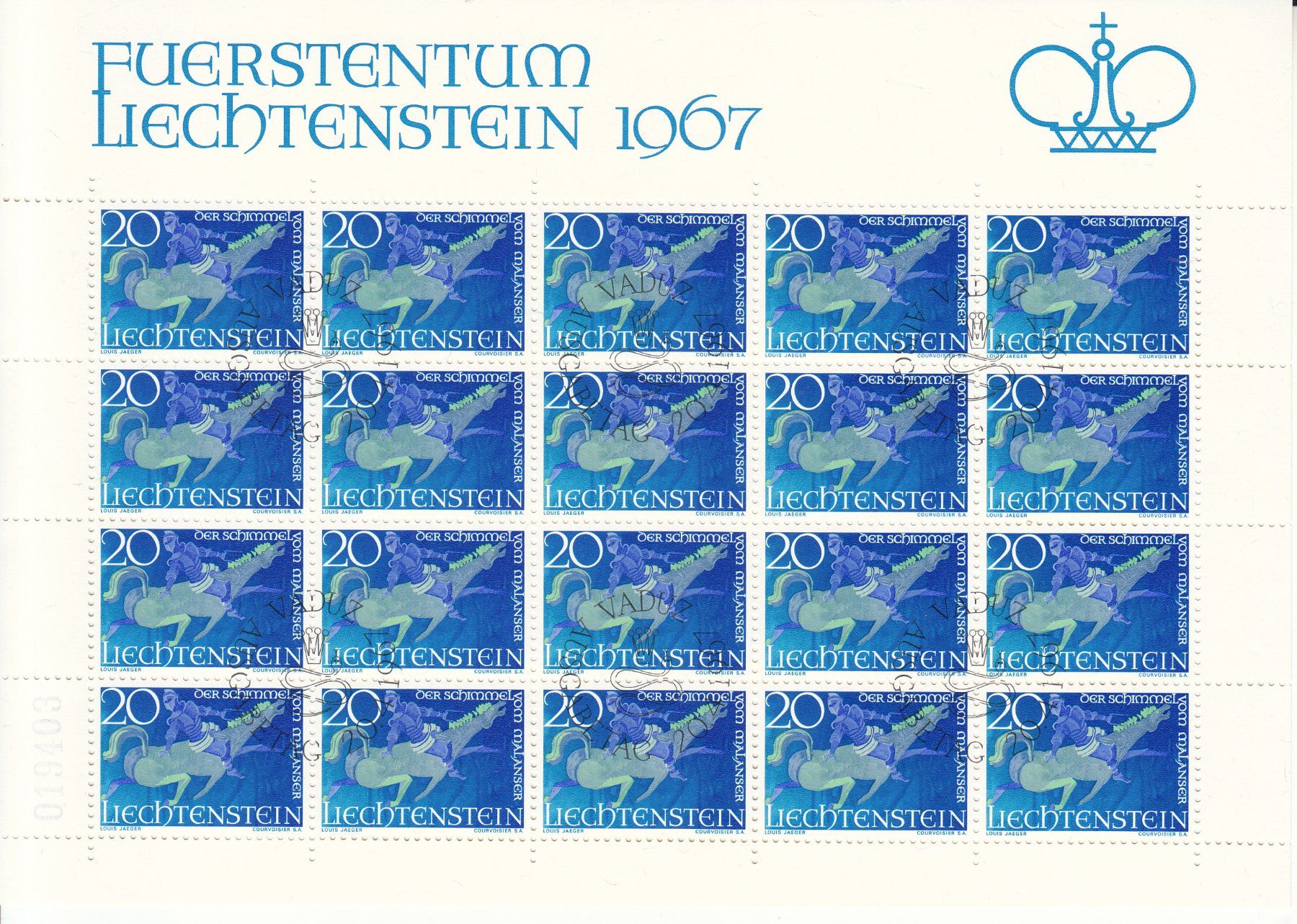 Tutti i francobolli: LBK 410 - 412 Zierbogen mit ET – Usato da Bürglen TG venduto da StampGraf 3