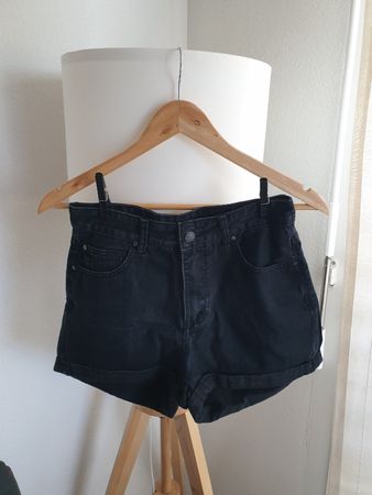 Black High Waist Denim Shorts Size 6