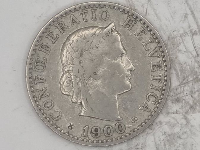Alle Münzen: 20 rappen 1900 – Gebraucht aus Bure von chap981