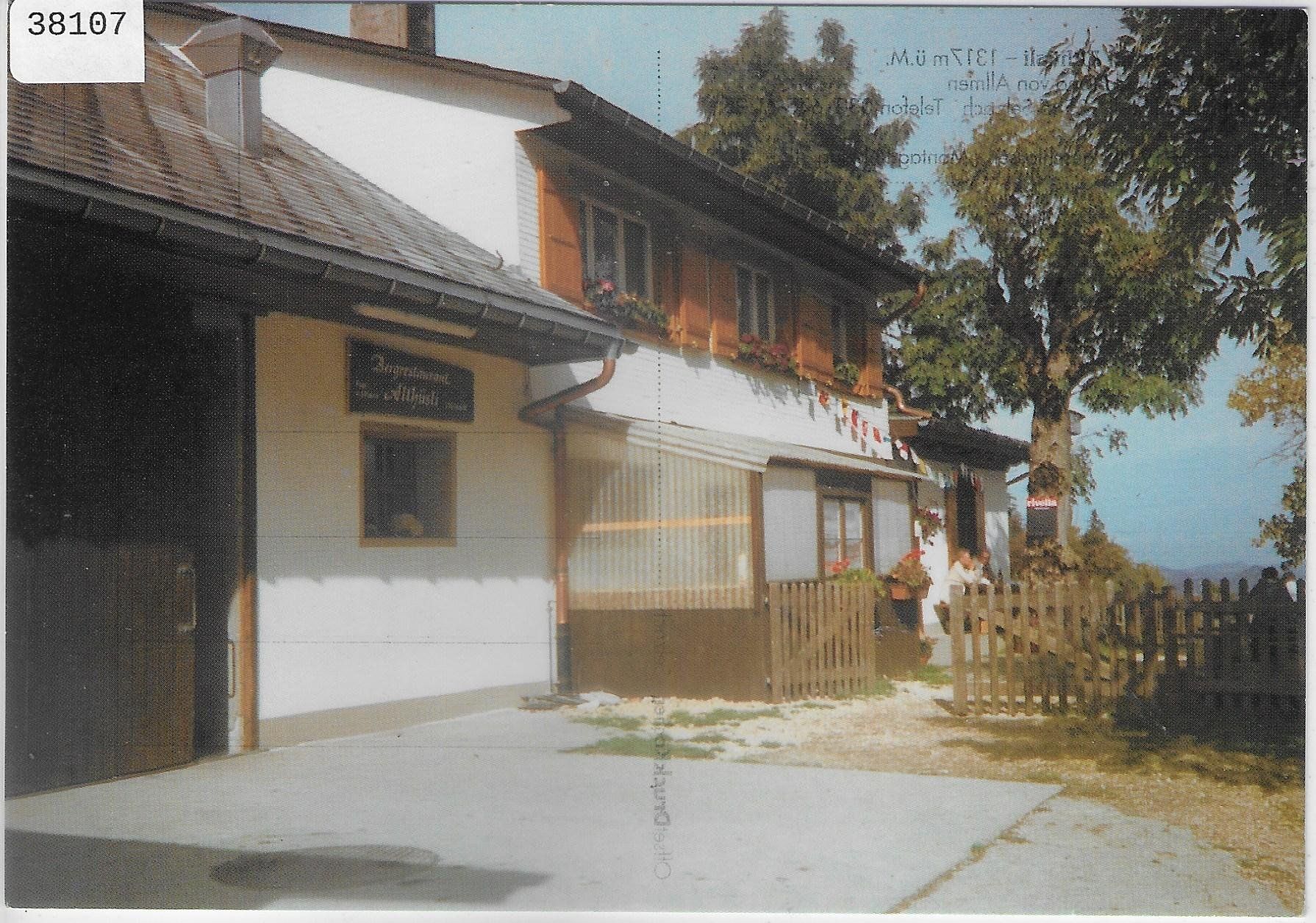 Cartoline postali: Berg-Restaurant Althüsli - Selzach – Usato da Ettingen venduto da Kartenplanet