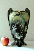 Grand vase art nouveau, faïencerie De Bruyn, vers 1900