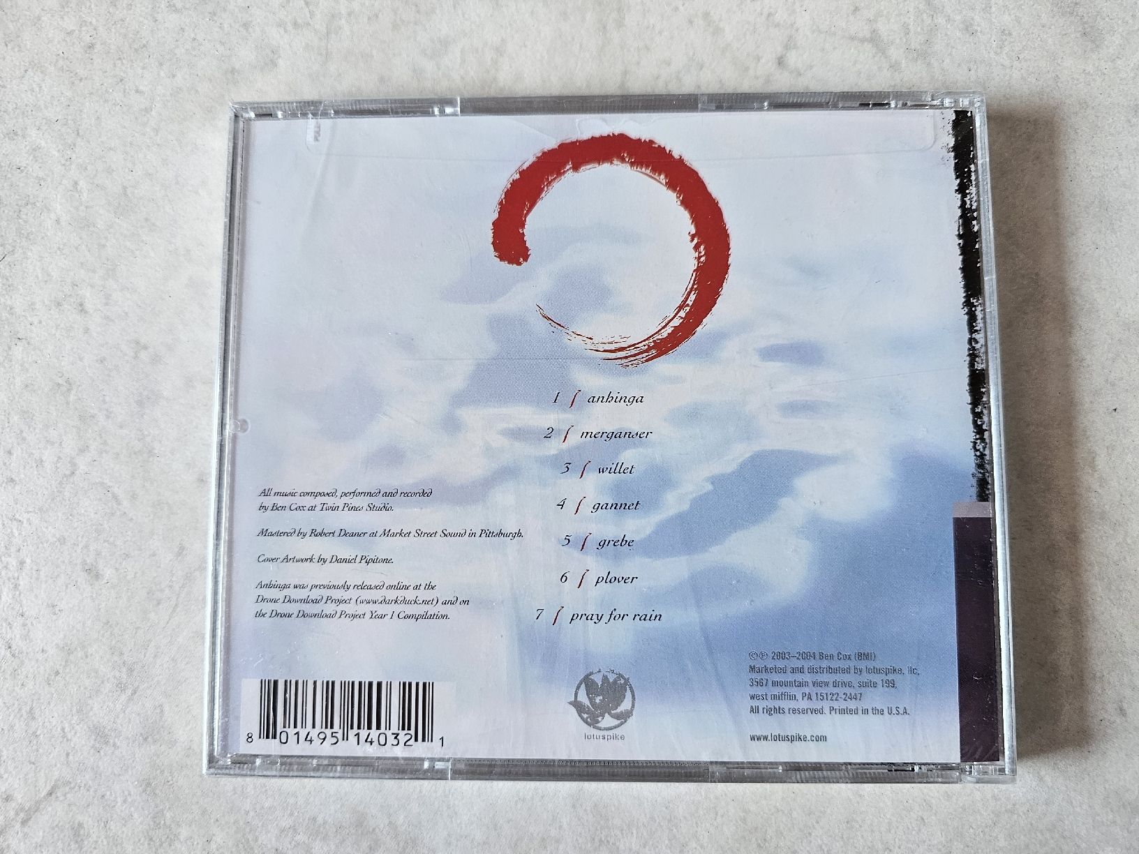 CD: Ben Cox  -  On Water  /  Fabrikneu – Nuovo e nell'imballaggio originale da Schneisingen venduto da backstore24 1