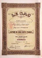 Le Sac SA, Strasbourg - 1925