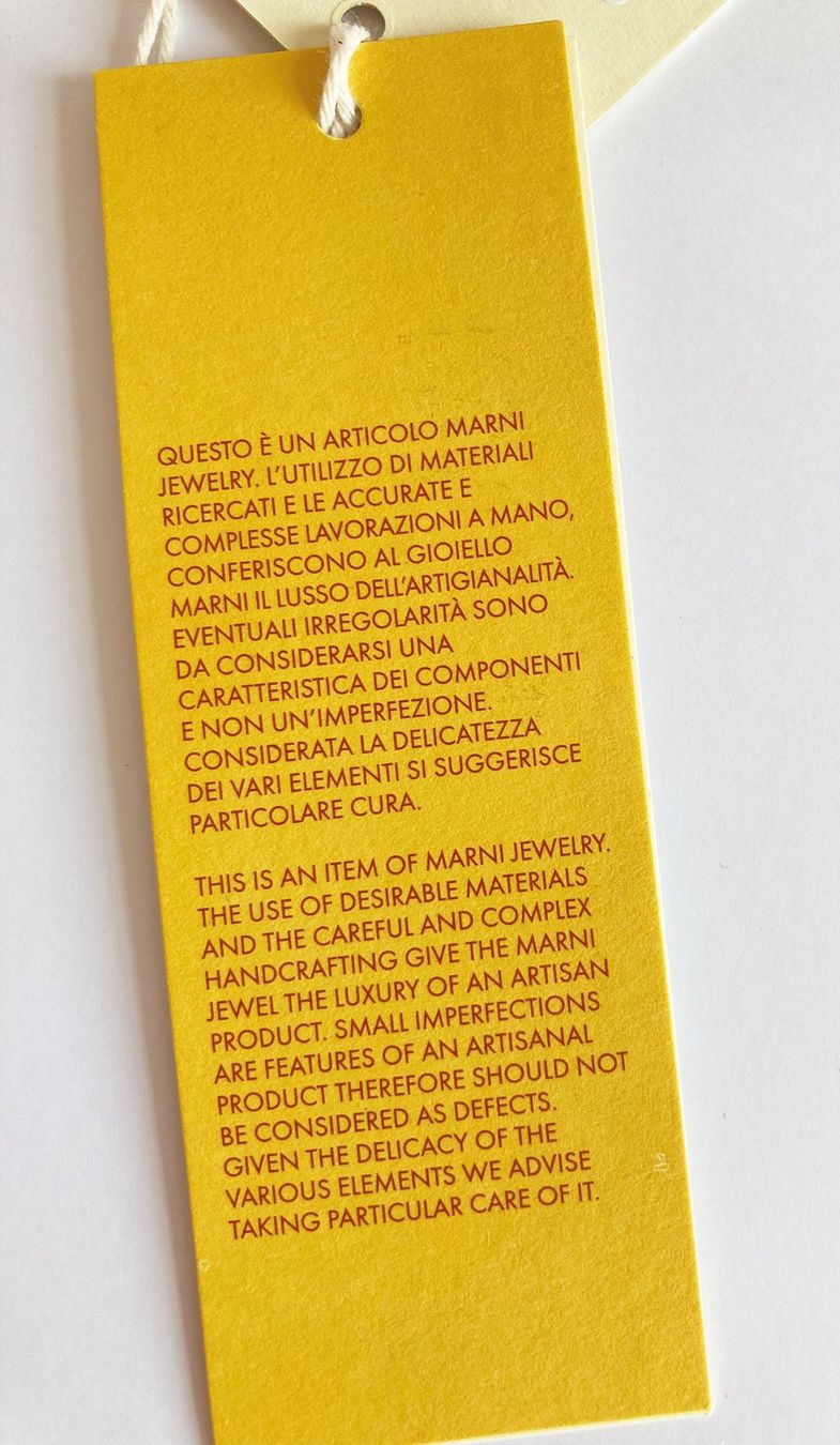 Marni Catenine: Marni Glaskristall Halskette, NP631 – Usato da Zürich venduto da suza44 4