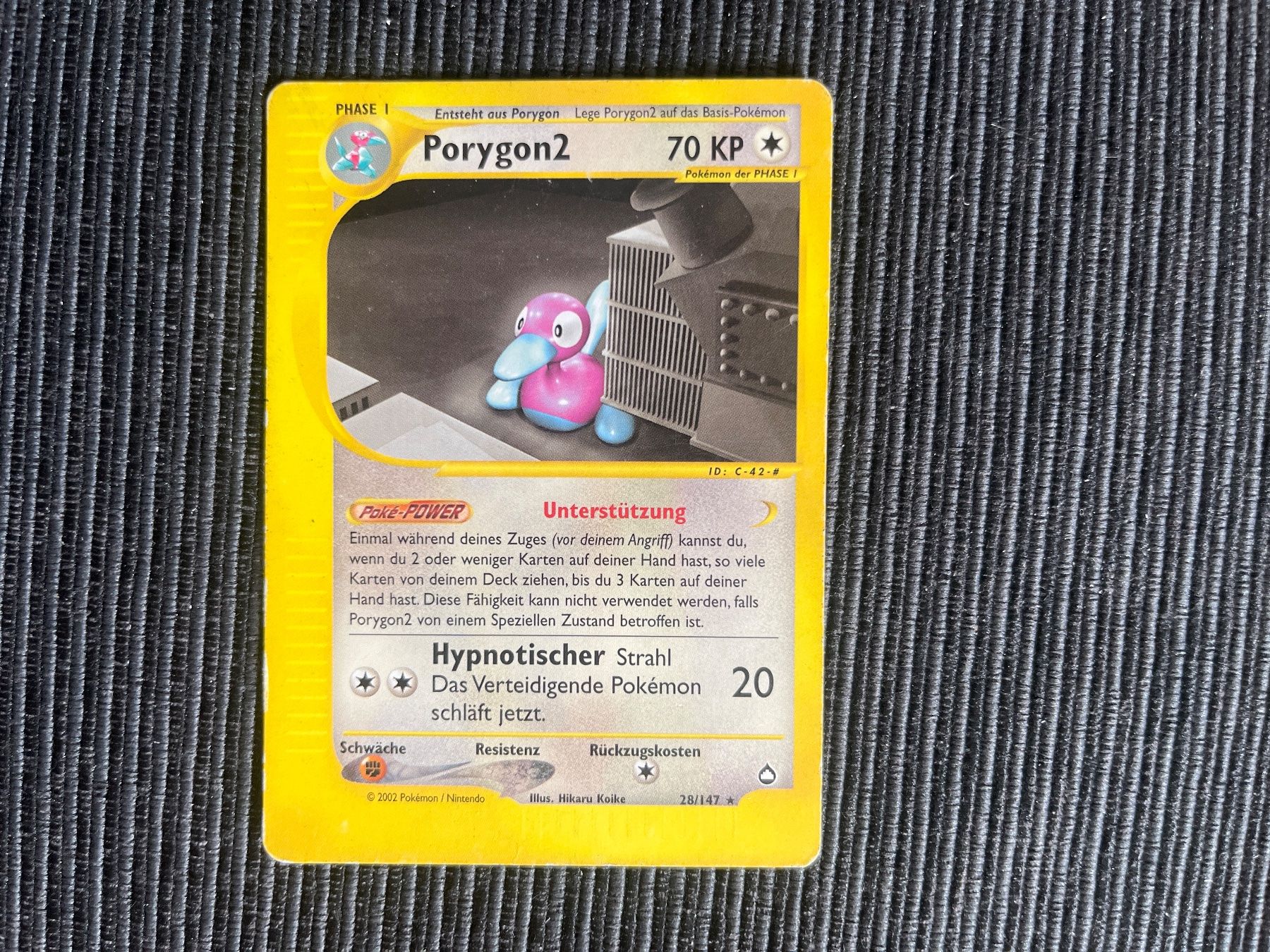 Pokémon Carte collezionabili: Pokemon Porygon 2 Rare Aquapolis deutsch – Usato da Wabern venduto da Collectfun