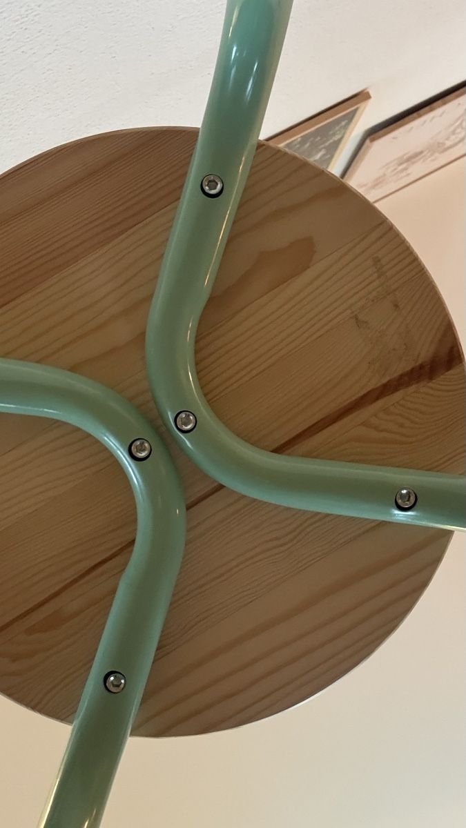 Ikea Sgabelli: DOMSTEN Hocker IKEA mit Holz-mintgrün.  – Nuovo (secondo la descrizione) da Bubikon venduto da hachia888 5