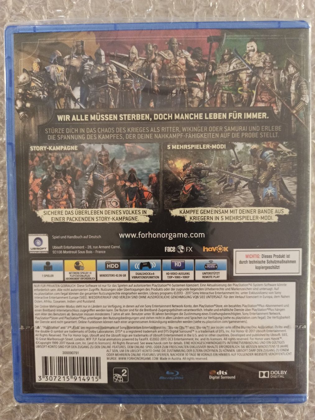 Giochi: For Honor PS4 / PS5  Neu & Sealed – Nuovo (secondo la descrizione) da Oberweningen venduto da mar_87mx 1