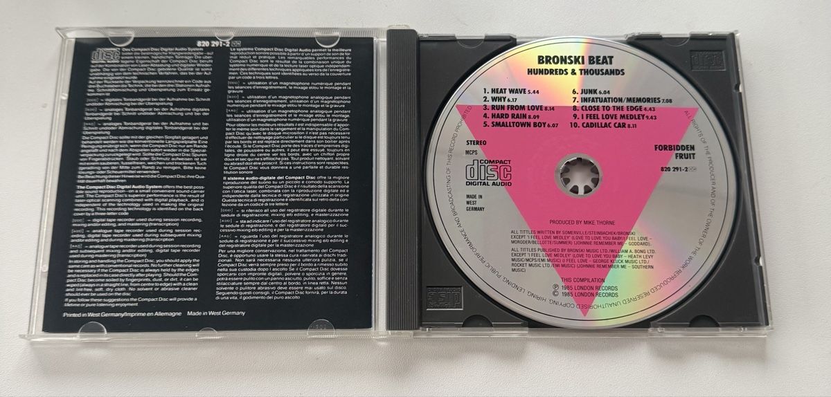 CD: Bronski Beat - Hundreds & Thousands CD, Top Zustand! – Usato da Kölliken venduto da Flue68 2