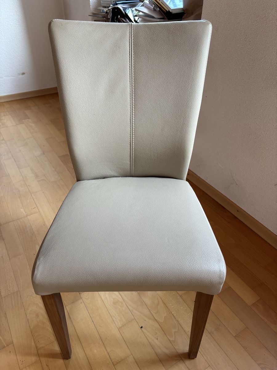 Chaises: 6 Esszimmerstühle Leder – D'occasion à Däniken SO par Spaetzle 1