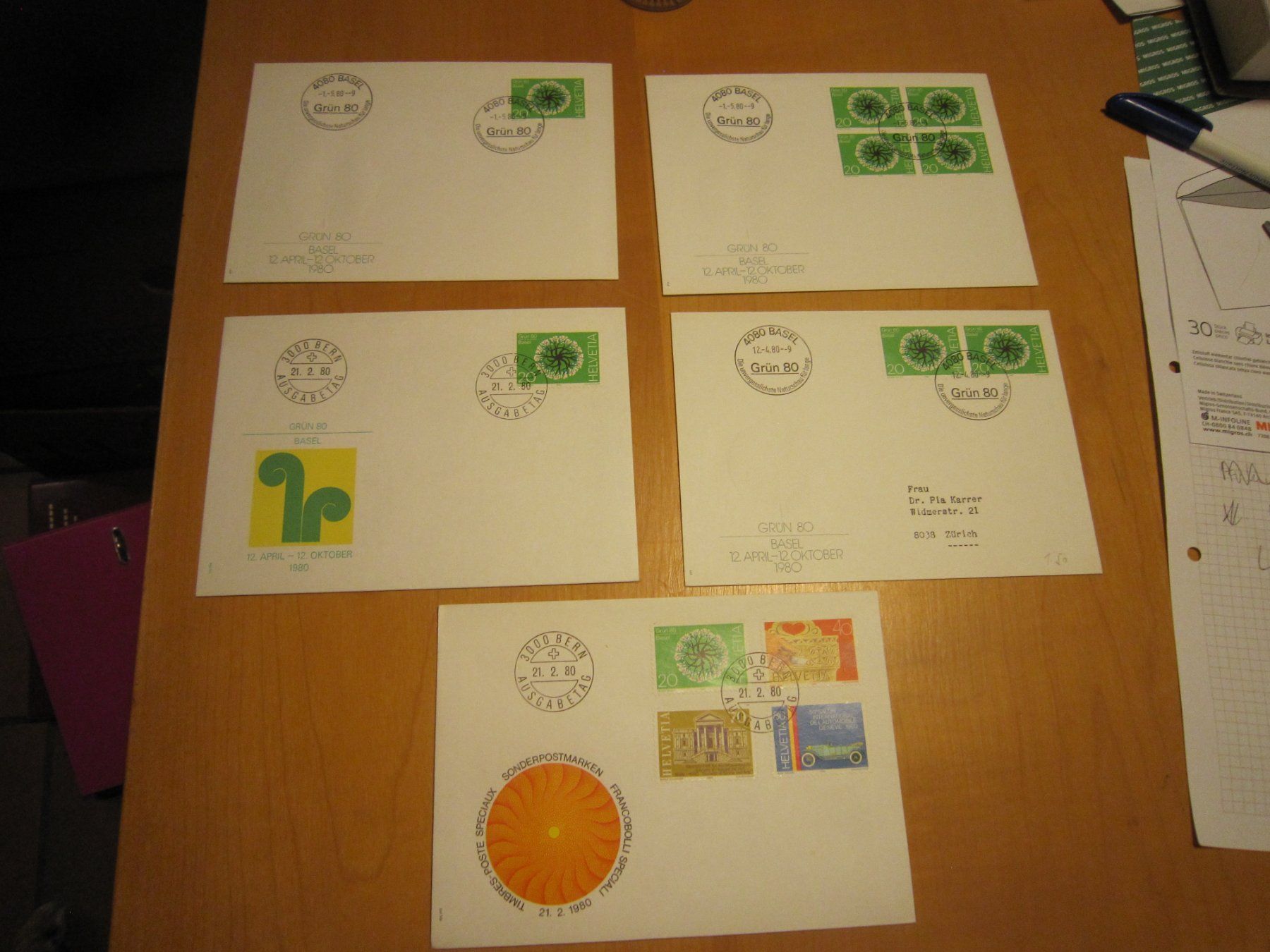 Tutti i francobolli: CH 1980 Mustermesse unf FDC – Usato da Gordola venduto da Polentaefung