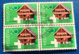 4 er Block Nr.649 mit Vollstempel Bern